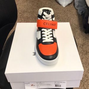 CELINE HOMME CT-03 Leather High-Top Sneakers